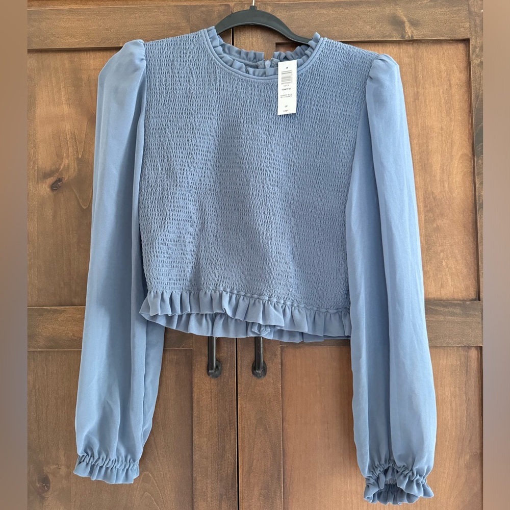 Aritzia Wilfred Tempest Blouse Granite Blouse S